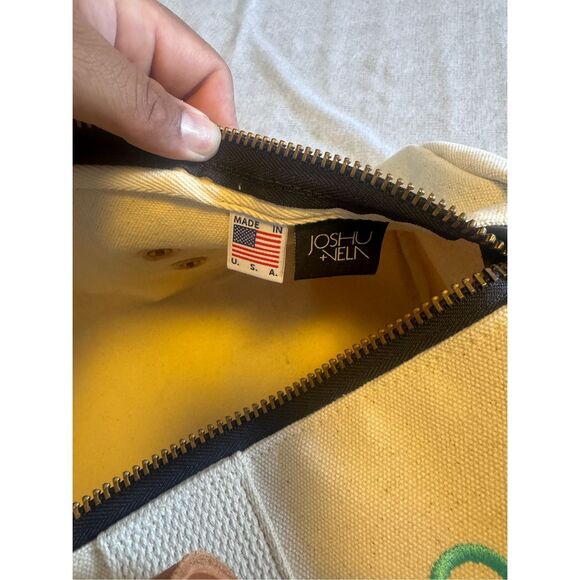 JOSHU + VELA Duffel in Canvas Small New Utility Tote Handbag - Picture 5 of 6